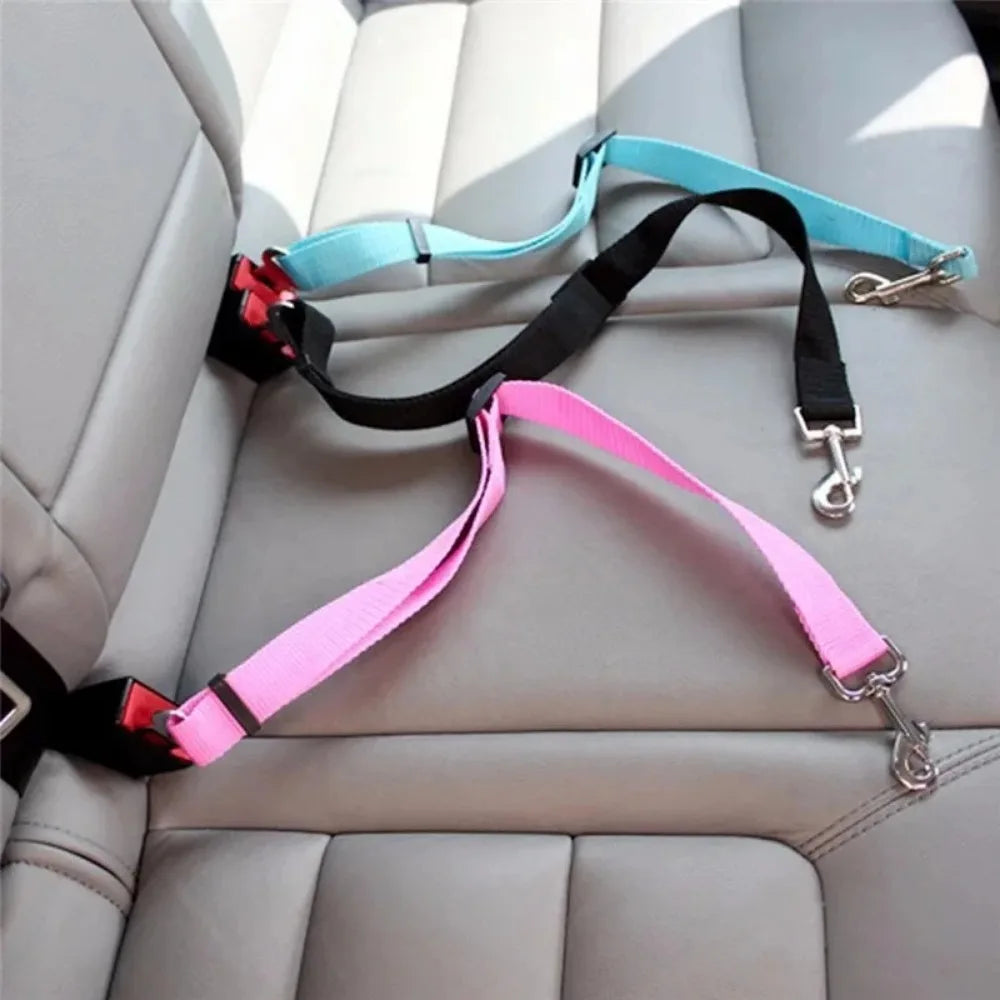Adjustable Dog Car Seat Belt Safety Leash for Cars