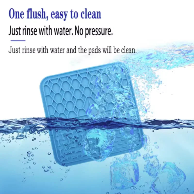 Dog Lick Mat with Suction Cups – Slow Feeder & Bath Distraction Mat