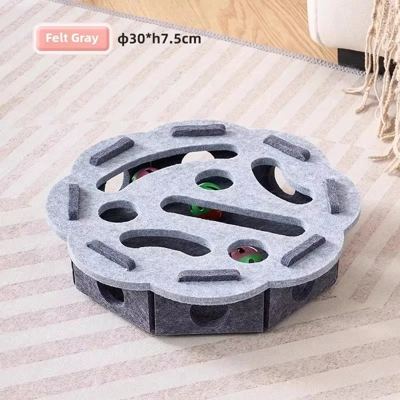 Interactive Cat Puzzle Toy – Felt Puzzle Box for Indoor Cats