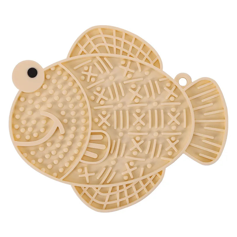 Dog Lick Mat Slow Feeder for Dogs & Cats – Silicone Suction Cup Anti-Anxiety Feeding Mat