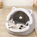 Cozy Plush Cat Cave Bed – Soft Covered Hideaway for Cats & Small Dogs