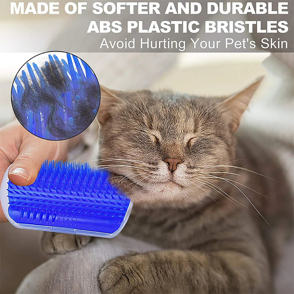 Cat Corner Self Groomer Brush – Wall Mounted Hair Removal Massager