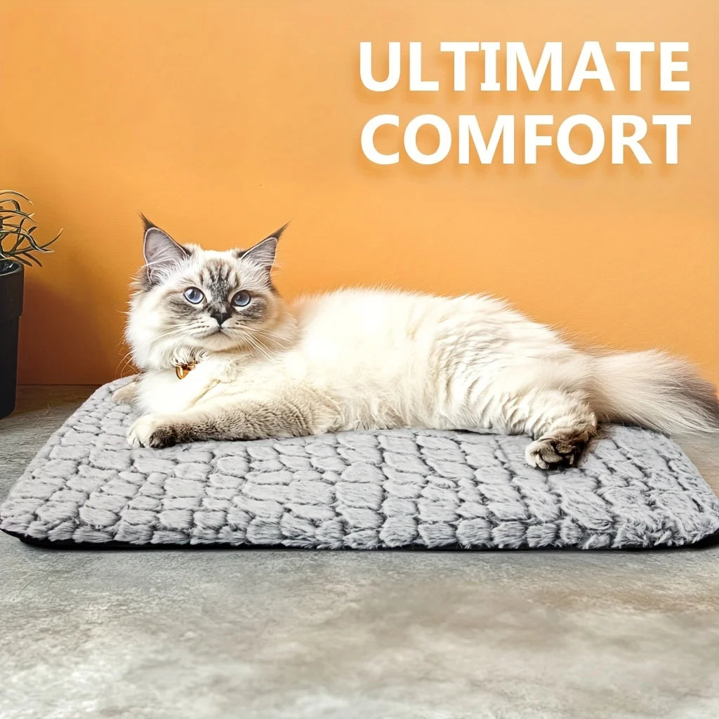 Self-Warming Pet Bed Mat – Washable Thermal Sleeping Pad for Cats & Dogs