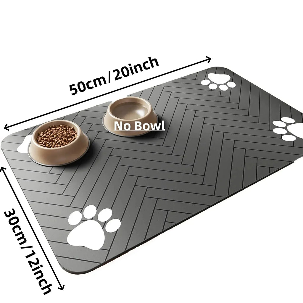 Waterproof Pet Feeding Mat – Quick Dry Dog & Cat Bowl Placemat