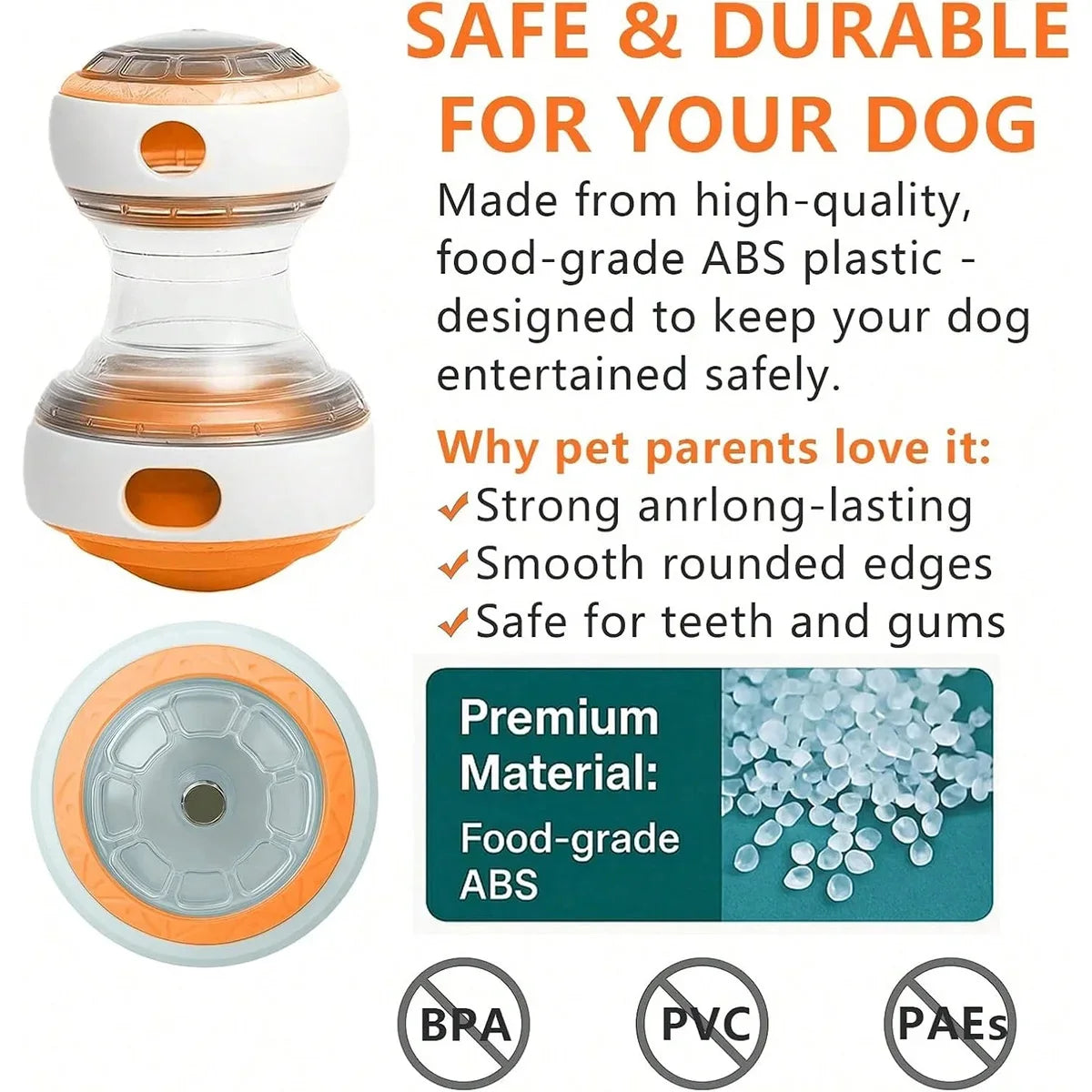 Interactive Dog Treat Dispenser Ball – Puzzle Slow Feeder Toy
