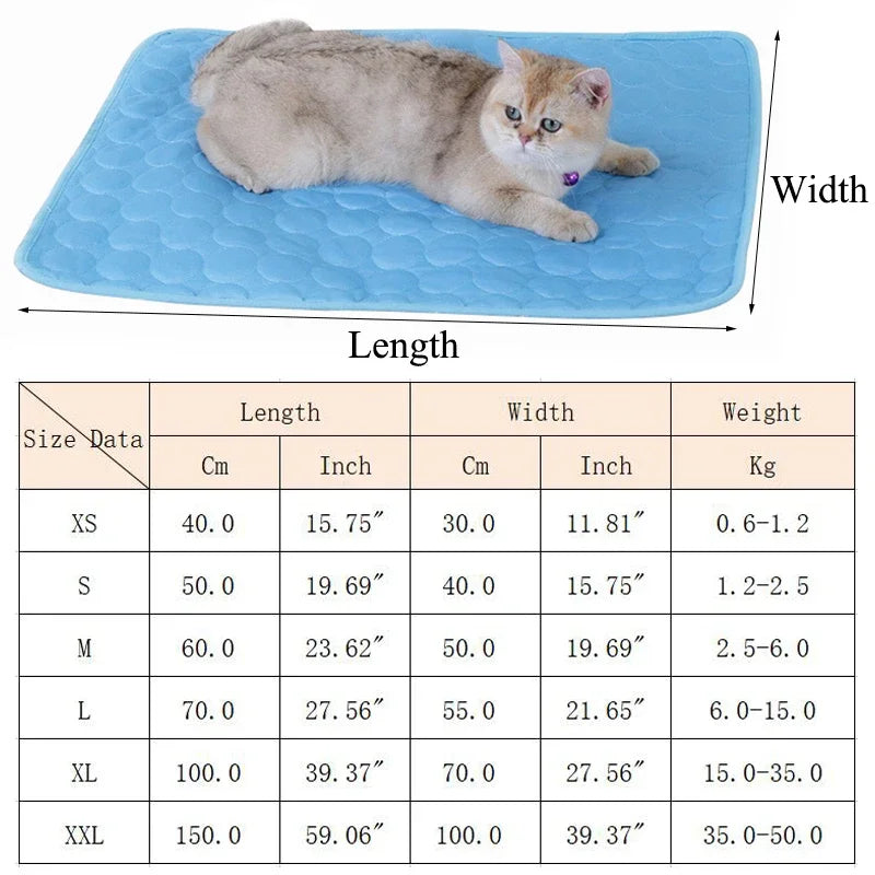 Cooling Pet Mat | Breathable Summer Cooling Pad for Dogs & Cats