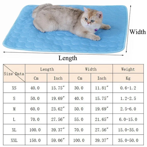 Cooling Pet Mat | Breathable Summer Cooling Pad for Dogs & Cats