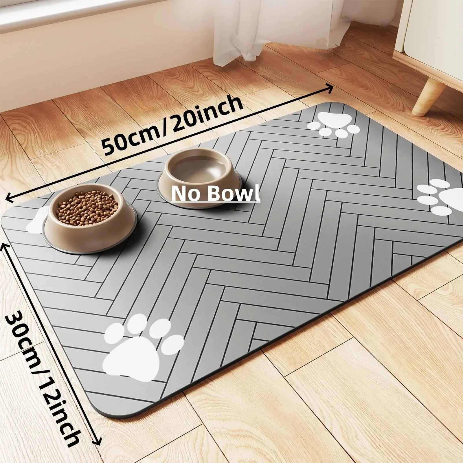 Waterproof Pet Feeding Mat – Quick Dry Dog & Cat Bowl Placemat