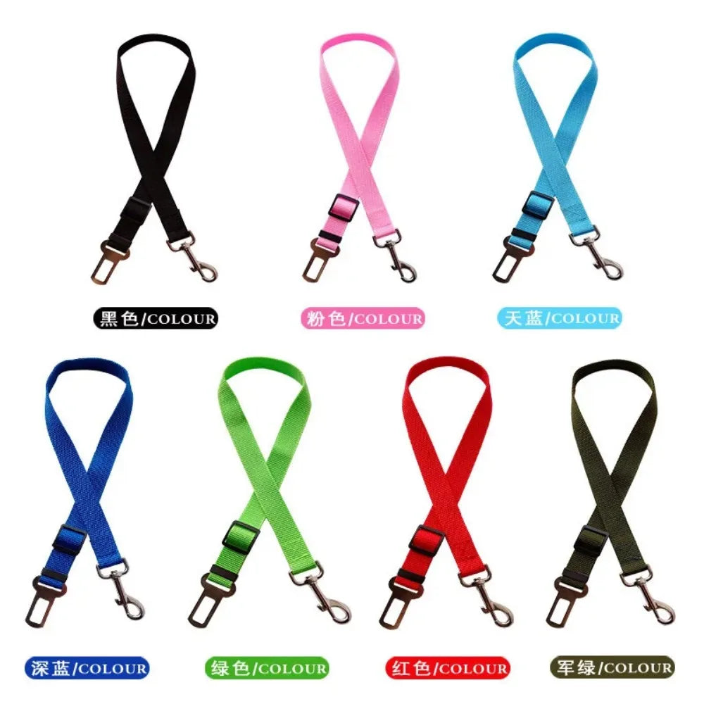 Adjustable Dog Car Seat Belt Safety Leash for Cars