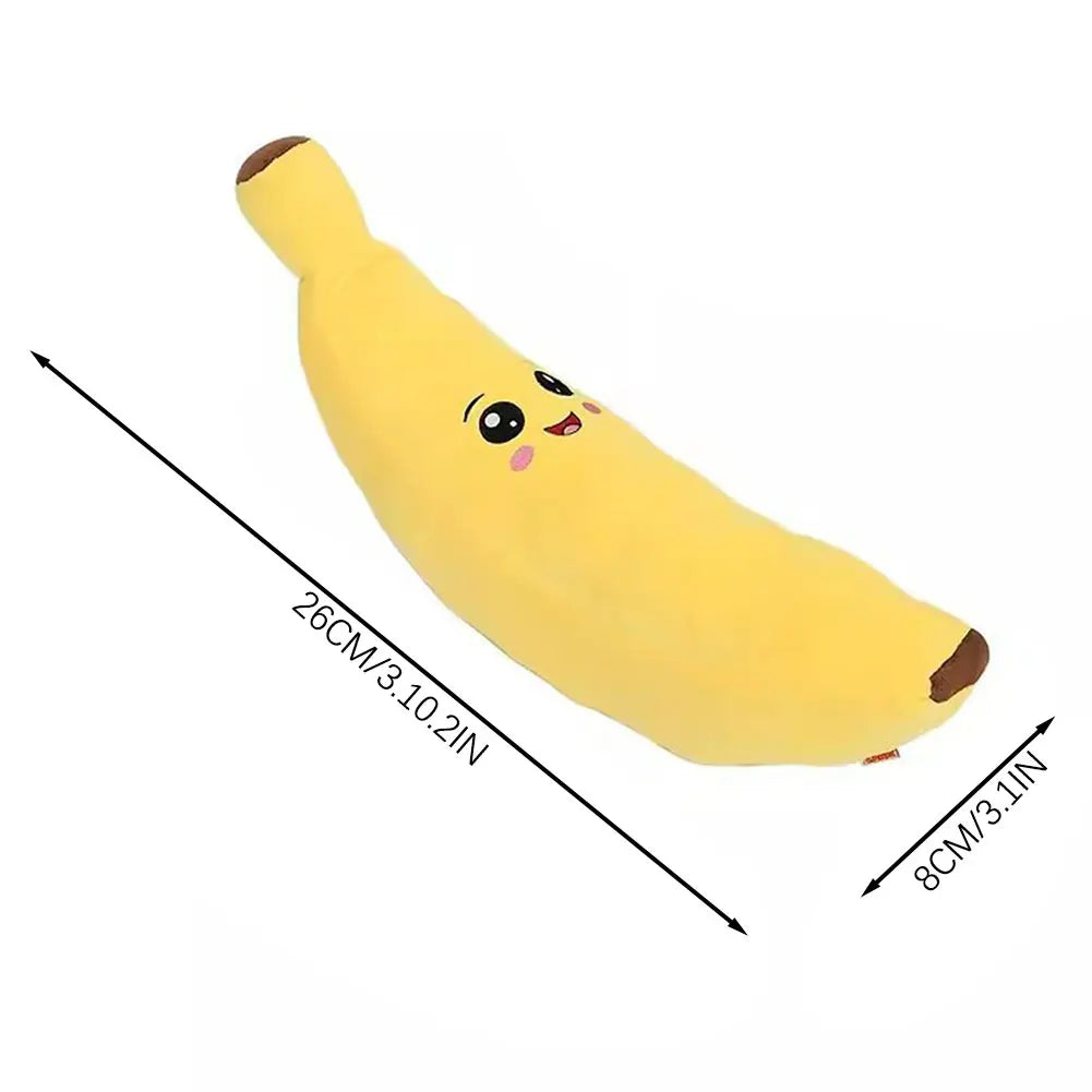 Banana Plush Dog Toy | Squeaky Anxiety Relief & Interactive Chew Toy for Puppies & Dogs