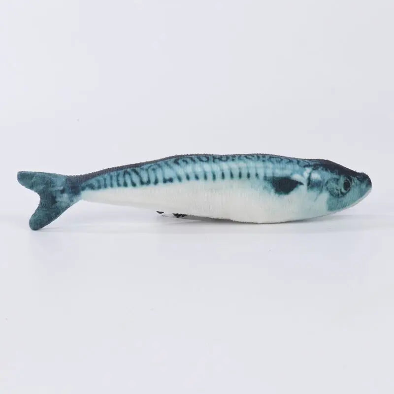 Interactive Catnip Fish Toy for Cats – Realistic Plush Fish Kick Toy, Soft Cat Chew & Hunting Toy for Indoor Cats