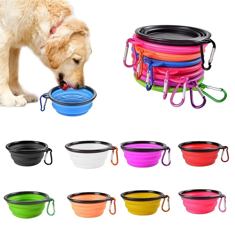 Collapsible Travel Pet Bowl – Portable Silicone Dog & Cat Water Bowl