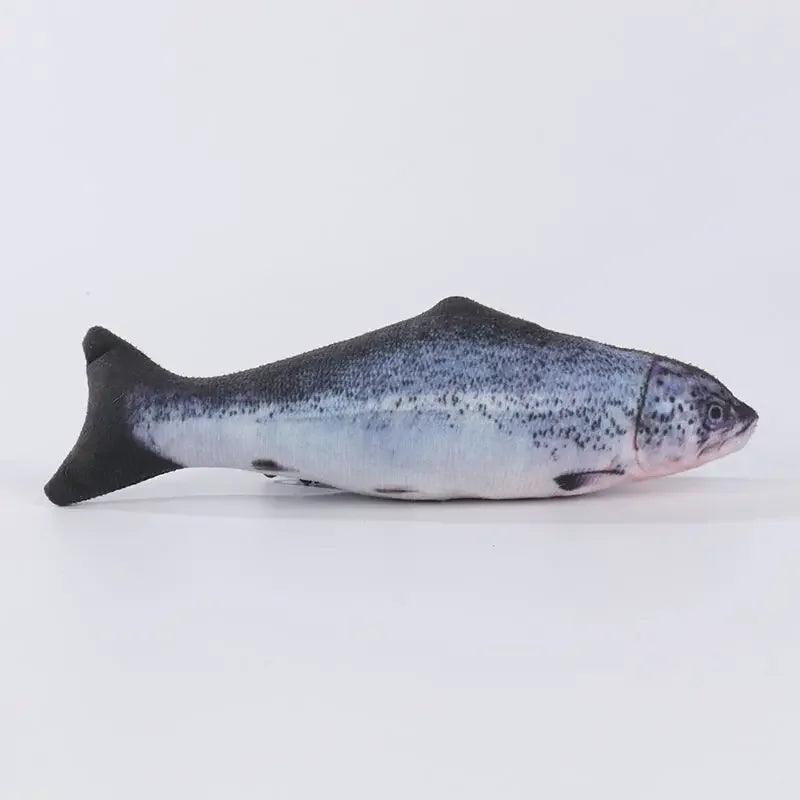 Interactive Catnip Fish Toy for Cats – Realistic Plush Fish Kick Toy, Soft Cat Chew & Hunting Toy for Indoor Cats