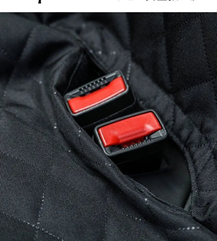 Luxury Waterproof Dog Car Seat Bed with Safety Harness