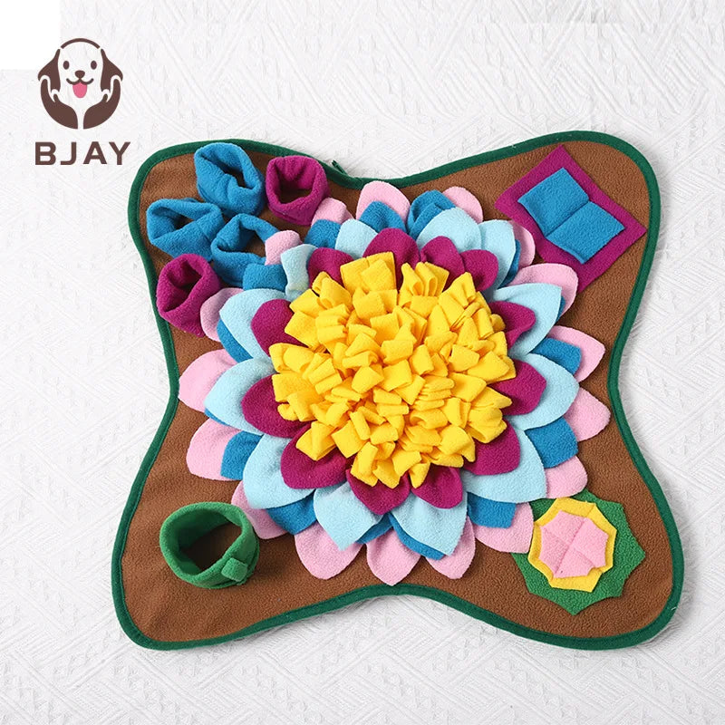 Interactive Dog Snuffle Mat – Slow Feeder Puzzle Toy for Mental Stimulation