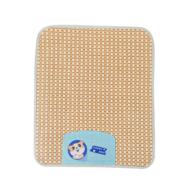 Breathable Cooling Pet Mat | Natural Summer Sleeping Pad for Cats & Small Dogs