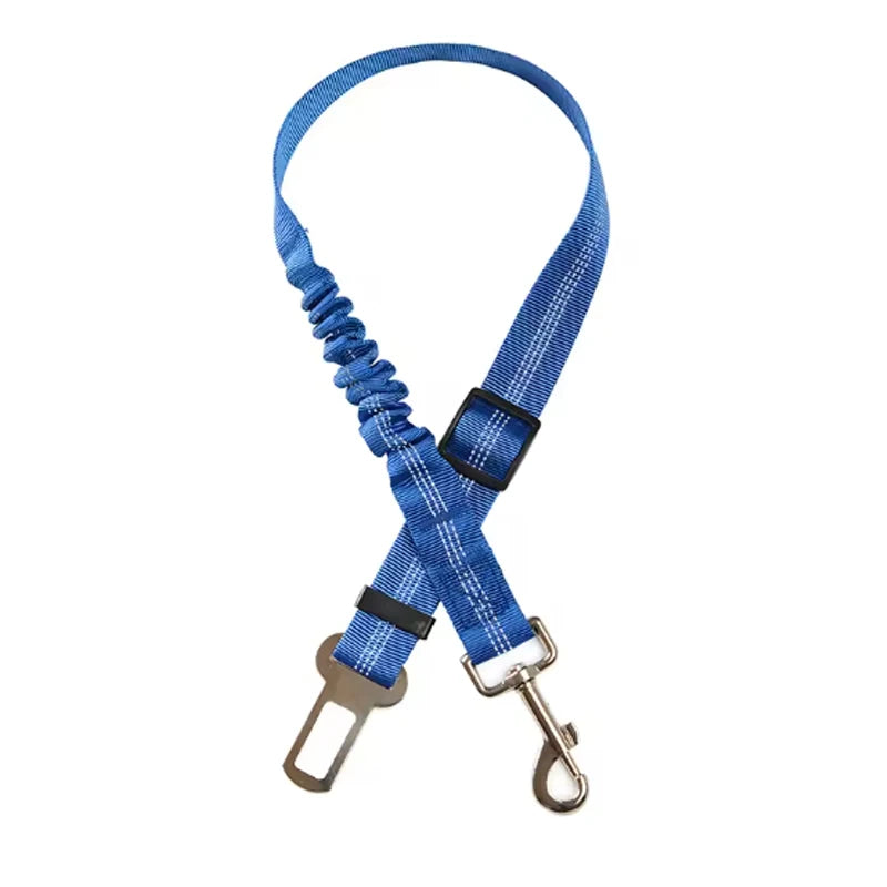 Adjustable Dog Car Safety Seat Belt with Shock Absorbing Bungee